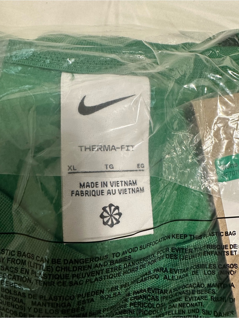 Nike Green Therma-Fit Pullover Sweatshirt